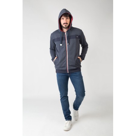 SUDADERA ABIERTA  CON CAPUCHA