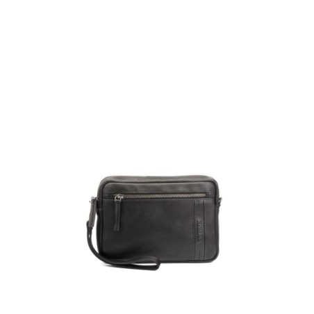 Bolso de mano de hombre Cool en piel color negro